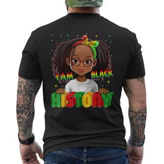 Black History Month For Kid Girls I Am Black History Men's T-shirt Back Print - Seseable