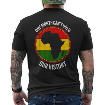 Black History Month One Month Can't Hold Our History 2024 Men's T-shirt Back Print - Monsterry UK