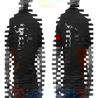 Blackbeard Pirate Flag T Shirt Mens Back Print T-shirt - Thegiftio