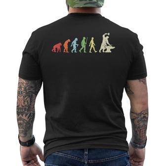 Blacksmith Evolution Vintage Blacksmithing Blacksmith Men's T-shirt Back Print - Monsterry AU