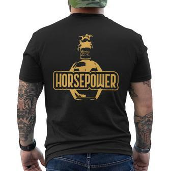 Blanton's Bourbon Horsepower Men's T-shirt Back Print - Monsterry DE