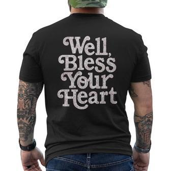 Well Bless Your Heart Mens Back Print T-shirt - Thegiftio UK