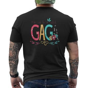 Blessed To Be Called Gaga Colorful Mens Back Print T-shirt - Thegiftio UK