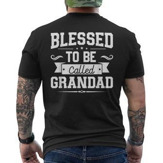 Blessed To Be Called Grandad For Father's Day Dad Men Men's T-shirt Back Print - Thegiftio UK