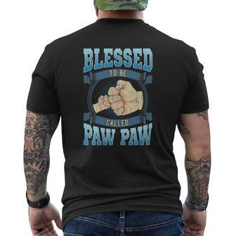 Blessed To Be Called Paw Paw Paw Paw Father's Day Mens Back Print T-shirt | Mazezy