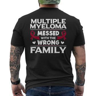 Blood Cancer Survivor Plasma Cell Myeloma Awareness Men's T-shirt Back Print - Monsterry AU