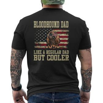 Bloodhound Dad Like A Regular Dad But Cooler Dog Dad Mens Back Print T-shirt | Mazezy CA