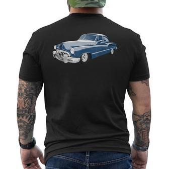 Blue 1950S Vintage Car Classic Men's T-shirt Back Print - Monsterry CA