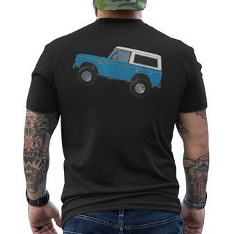 Blue 1969 Classic Bronco Men's T-shirt Back Print - Monsterry DE