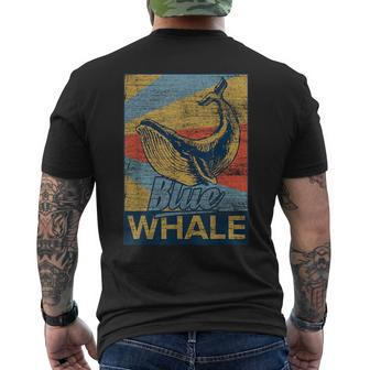 Blue Whale Animal Sea Zoo Zookeeper Idea Men's T-shirt Back Print - Monsterry CA