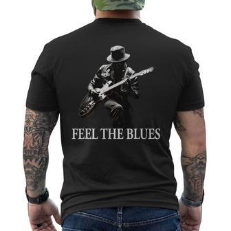 Blues Guitar Musicians Blues Music Men's T-shirt Back Print - Seseable
