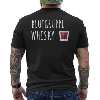 Blutrupp Whisky Scotch Whisky Drinker T-Shirt mit Rückendruck - Seseable