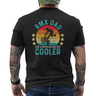 Bmx Dad Like A Regular Dad But Cooler Vintage Mens Back Print T-shirt | Mazezy