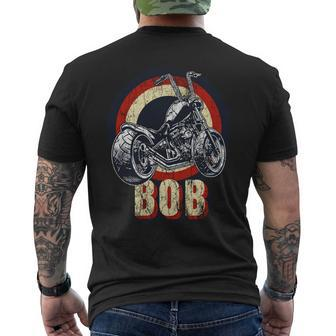 Bob The Bobber Customized Chop Motorcycle Bikers Vintage Men's T-shirt Back Print - Monsterry DE
