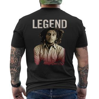 Bob Marley Legend Men's T-shirt Back Print - Monsterry