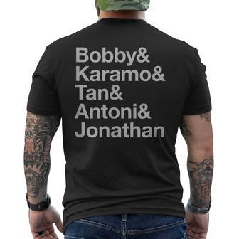 Bobby Karamo Tan Antoni Jonathan Queer Ampersand Men's T-shirt Back Print - Monsterry