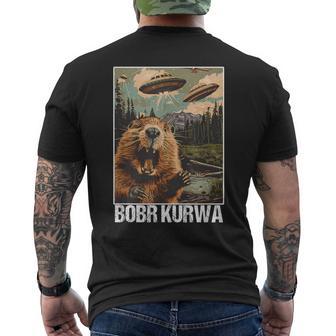 Bober Bóbr Kurwa Polen Meme Selfie Ufo T-Shirt mit Rückendruck - Geschenkecke