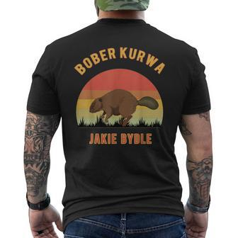 Bober Kurwa Polish Meme Beaver Kurwa Bober T-Shirt mit Rückendruck - Seseable