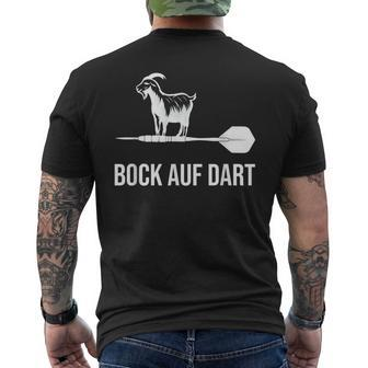 Bock Auf Dart Darts T-Shirt mit Rückendruck - Seseable