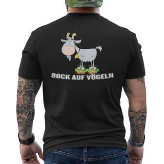 With Bock Aufogelgeln Zweideutigogel Ziegenbock Word Game T-Shirt mit Rückendruck - Geschenkecke