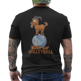 Bock On Volleyball Beach Volleyball Team Trainer Volleyball T-Shirt mit Rückendruck - Seseable