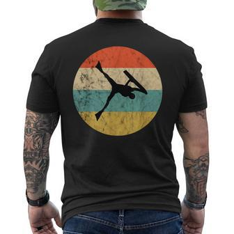 Bodyboarder Vintage Retro Sunset Surfing Bodyboard Surfer Men's T-shirt Back Print - Monsterry DE