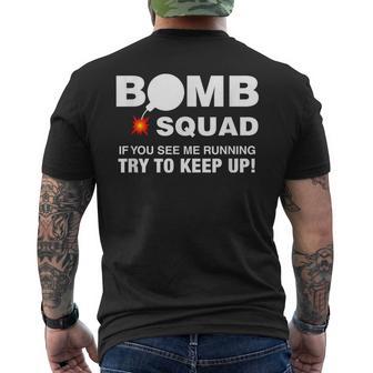 Bomb Squad Disposal Technician T Men's T-shirt Back Print - Monsterry CA