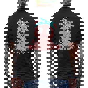 Bonito Pañuelo De Cerdo Divertido Amantes De Los Cerditos Camiseta Hombre Estampado Espalda - Regaloses