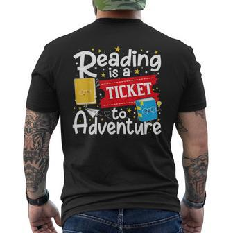 Book Character Reading Adventure Kid Boy Toddler Nerdy Men's T-shirt Back Print - Monsterry UK