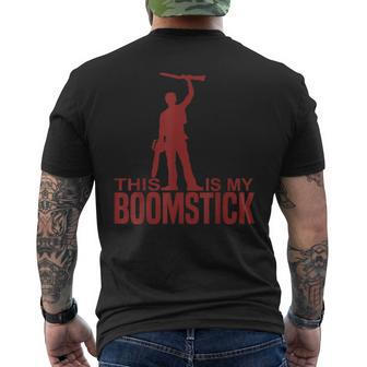 This Is My Boomstick Shotgun Chainsaw Dead Evil Men's T-shirt Back Print - Seseable