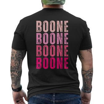 Boone Personalized Name I Love Boone Vintage Men's T-shirt Back Print - Seseable