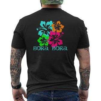 Bora Bora Island Beach Tropical Paradise Travel Surf Ocean Mens Back Print T-shirt - Thegiftio UK