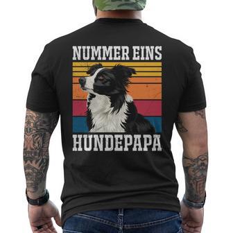 Border Collie Nummer Eins Border Collie Papaintage T-Shirt mit Rückendruck - Geschenkecke