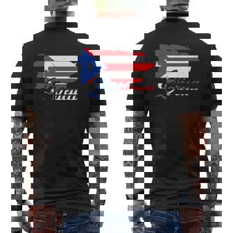 Boricua Puerto Rican Flag Map Of Puerto Rico Mens Back Print T-shirt - Thegiftio