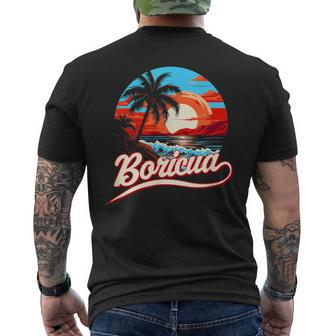 Boricua Spirit Beautiful Puerto Rican Pride Men's T-shirt Back Print - Seseable