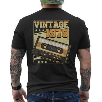 Born In 1979 Vintage Cool Birthday Men's T-shirt Back Print - Monsterry AU