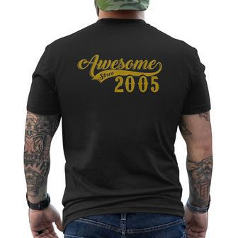 Born In 2005 Mens Back Print T-shirt - Thegiftio UK