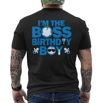 Im The Boss Birthday Boy Baby Family Party Decorations Men's T-shirt Back Print | Mazezy