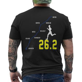 Boston 2024 Marathon Runner 262 Miles Men's T-shirt Back Print - Seseable