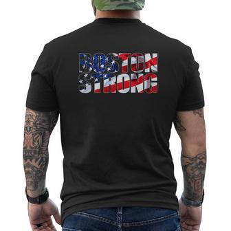 Boston Strong Usa Mens Back Print T-shirt - Thegiftio UK