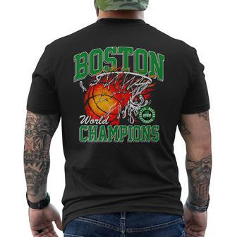 Boston World Champions 2024 Men's T-shirt Back Print - Monsterry AU