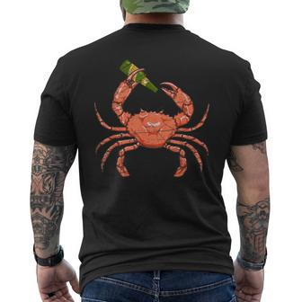 Bottle Crab Men's T-shirt Back Print - Monsterry