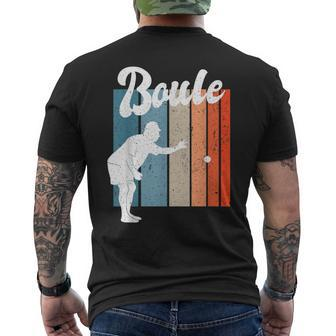 Boule Petanque Game Sport French Retro Vintage T-Shirt mit Rückendruck - Seseable