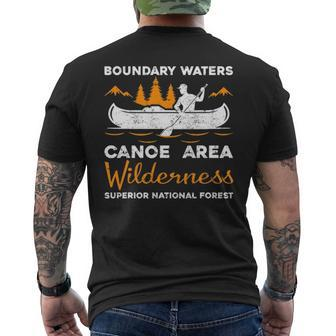 Boundary Waters Canoe Area Kayak Lover Men's T-shirt Back Print | Mazezy