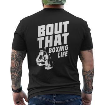 Bout That Boxing Life Boxing Gloves Men's T-shirt Back Print - Monsterry UK