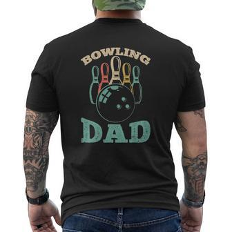 Bowling Dad Bowler Graphic For Father's Day Mens Back Print T-shirt | Mazezy