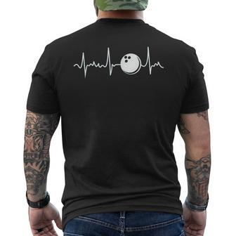 Bowling Heartbeat Bowling Men's T-shirt Back Print | Seseable CA