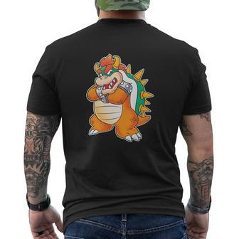 Bowser King Koopa Mens Back Print T-shirt - Seseable
