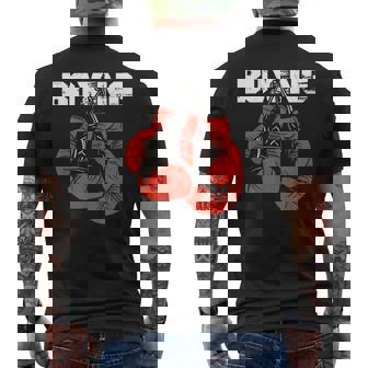 Boxeo Diseño Guantes De Boxeo Artista Marcial Camiseta Hombre Estampado Espalda - Regaloses