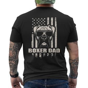Boxer Dad Cool Vintage Retro Proud American Men's T-shirt Back Print | Mazezy UK
